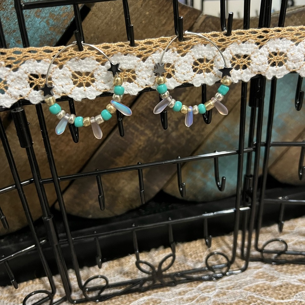 Handmade inner cosmo earrings